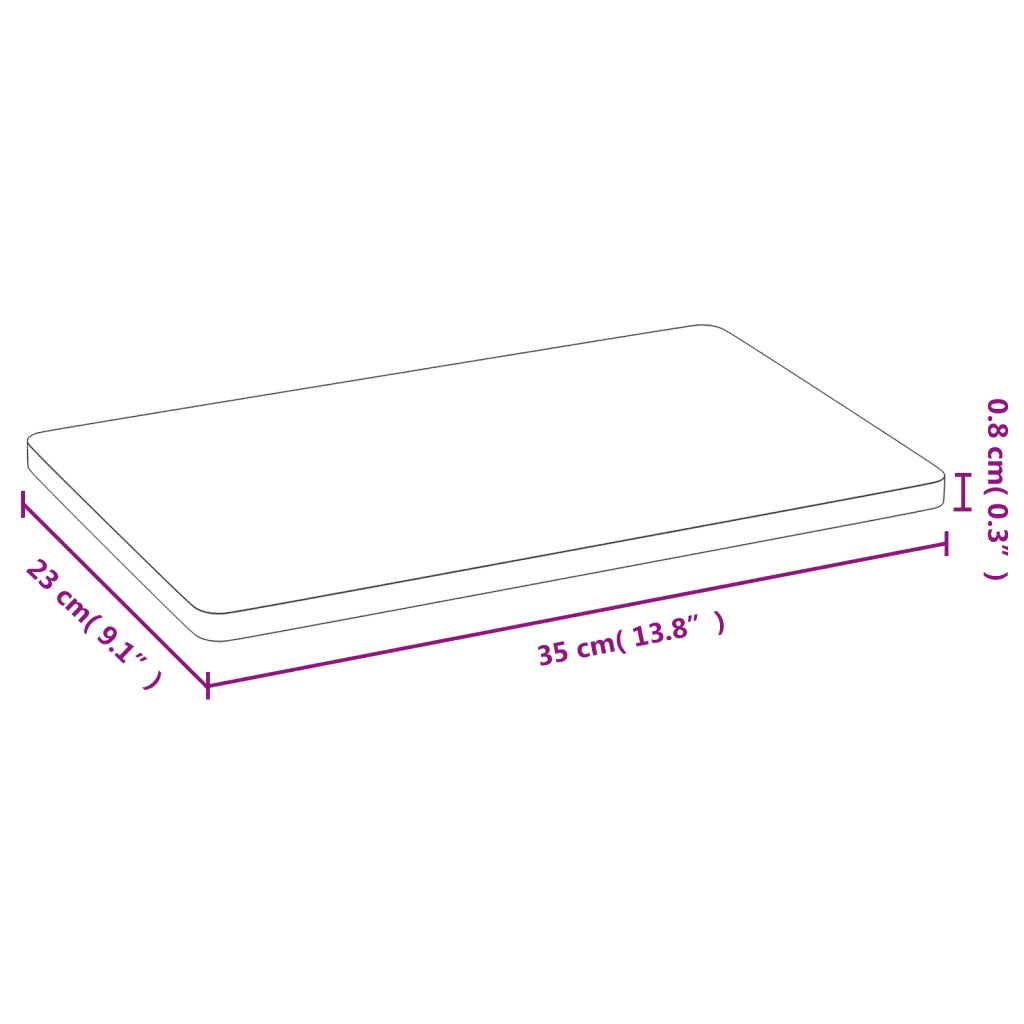 Piatti per Colazione 6 pz 35x23x0,8 cm in Bamb¨´ CFW7343331