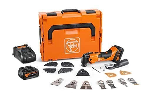 FEIN 71293861000 Multimaster AMM 500 Plus Top Utensile Multifunzione a Batteria 18V con Attacco StarlockPlus 2 Batterie 4Ah e Caricabatteria GAL 1880 AS colore Nero