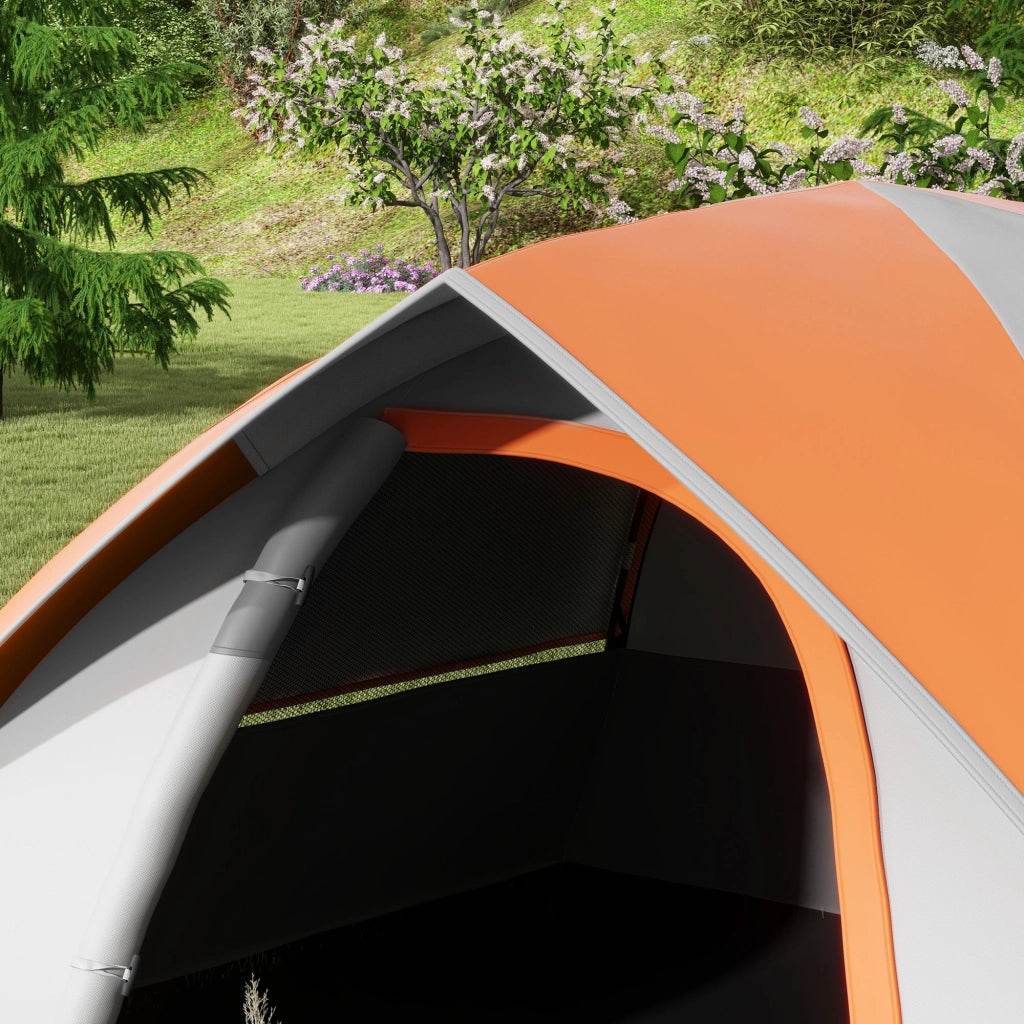 Tenda a cupola per 2 persone ¨C zephmum ¨C grigio+rosso ruggine