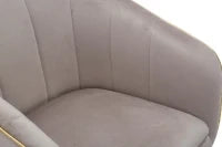 Poltrona Paris Grigia/Gold Cm 62X58X78