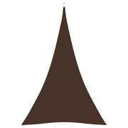 Vela ombreggiante triangolare in tessuto Oxford 4 x 5 x 5 m marrone 02_0009892