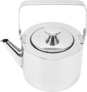 Pentola a vapore in acciaio inossidabile con filtro | Cestello per il tè in metallo per induzione, elettrica, gas e alogeni | Maniglia ergonomico | Piccola 1L.