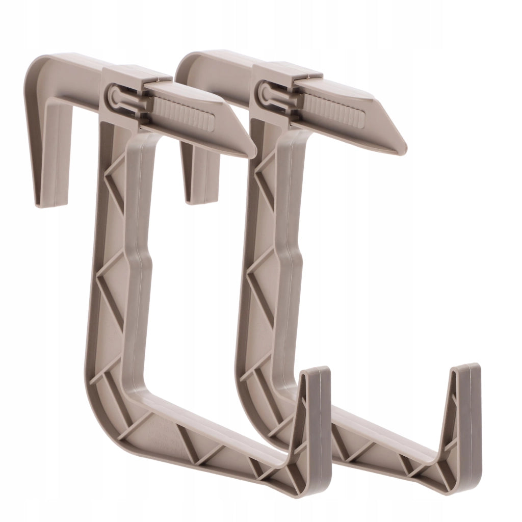 Set di 2 ganci appendiabiti KADAX per vasi da fiori, fioriere da balcone e ringhiere.