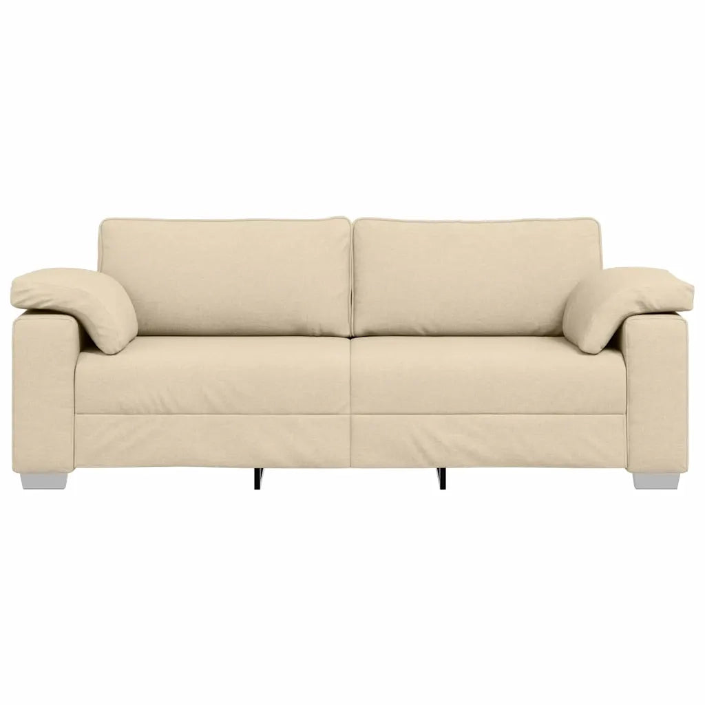 Divano-Sofa-Divanetto Crema 219 x 77 x 82 cm Tessuto