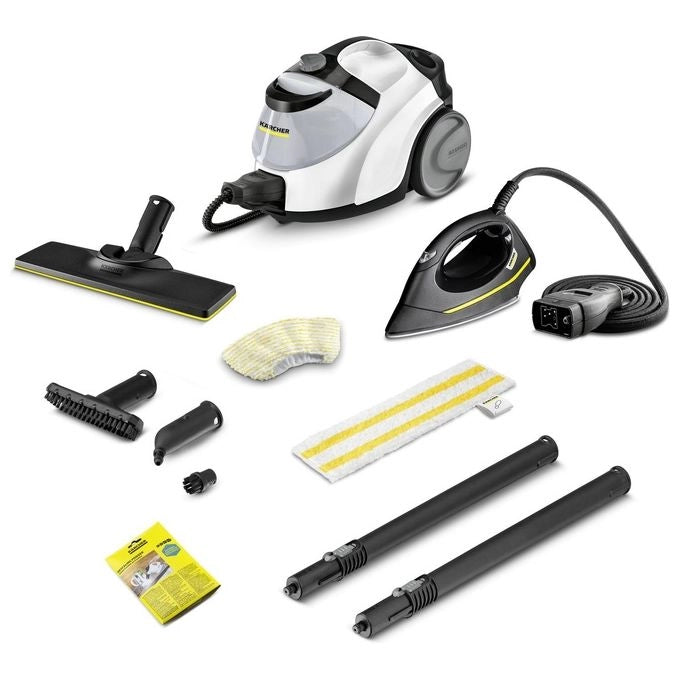 Kärcher SC 5 EasyFix IRON Pulitore a vapore cilindrico 1,5 L 2250 W Nero, Bianco
