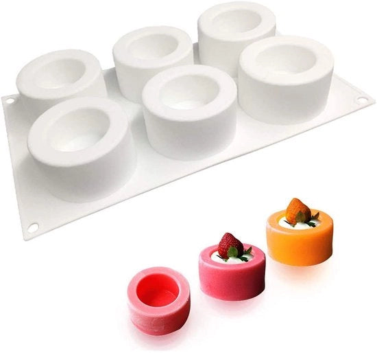Forma per Torta in Silicone - Resistente al Lavastoviglie - Antiscotta - Versatile per Torta di Formaggio/Jelly/ Cioccolato - Grade A per Alimenti - Leggero - Forma per Torta Multiplo