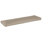 Cuscino per pallet da panchina taupe 140x40x8 cm in tessuto Oxford