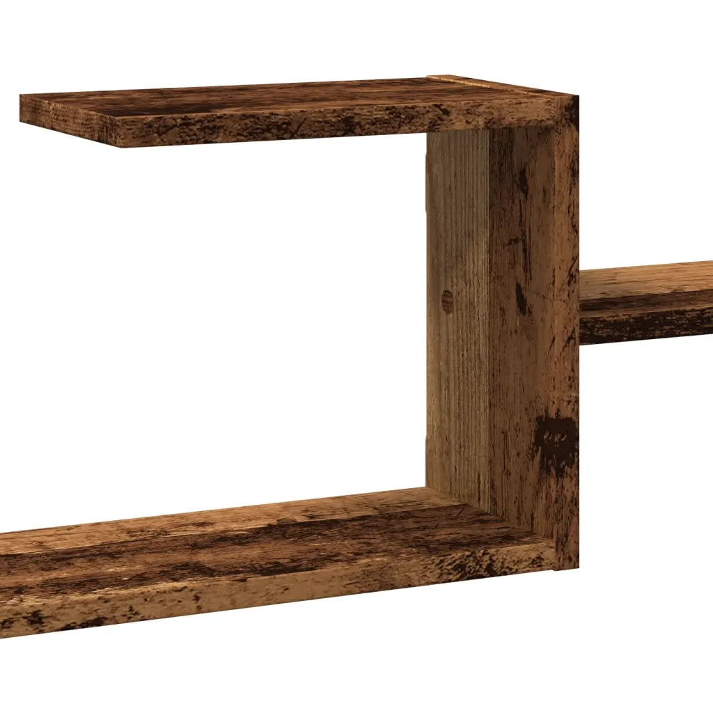 Scaffale a Parete Legno Vecchio 104x15x49 cm in Truciolato 853207