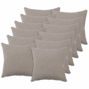 Federa 12 pcs HEERLEN Grigio Chiaro 40 x 40 cm Bouclé 908481