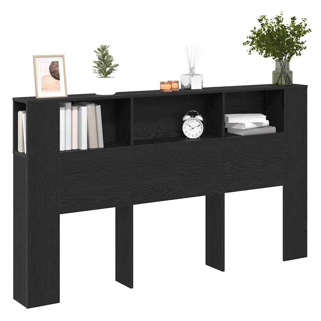 Testiera | Testata del letto Rovere Nero 180 x 18,5 x 102,5 cm
