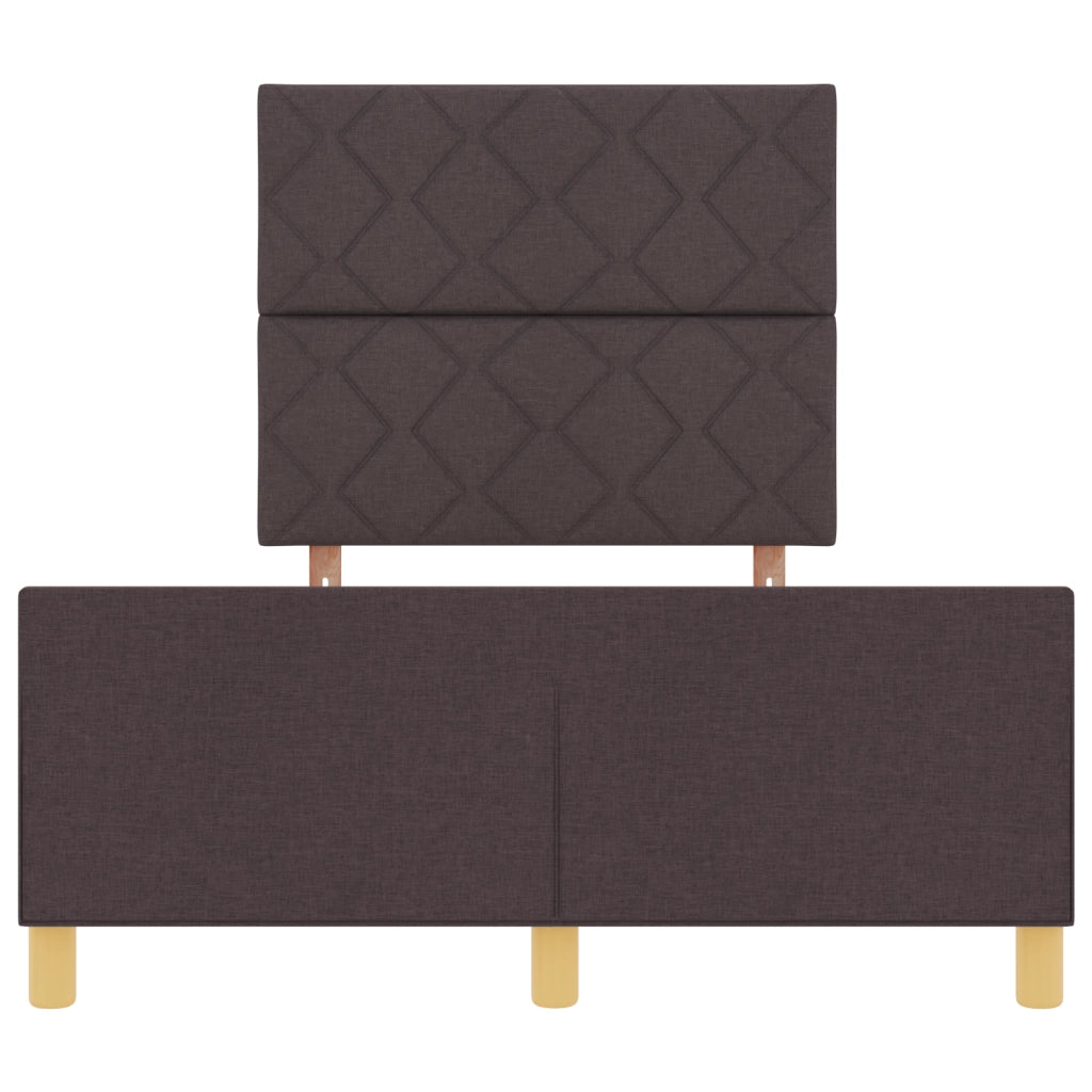 Struttura Letto  Marrone Scuro 120x200 cm in Tessuto