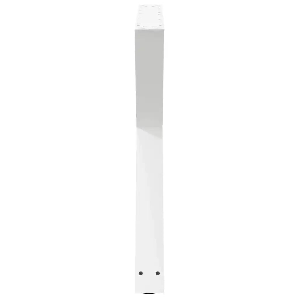 Gambe per tavolo da pranzo 2 pz bianche 90x(72-73,3) cm in acciaio 4012733