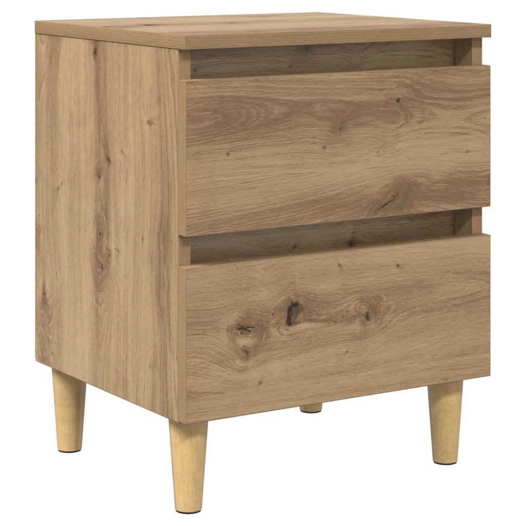 Armadietto per letto Rovere artigianale 40 x 35 x 50 cm