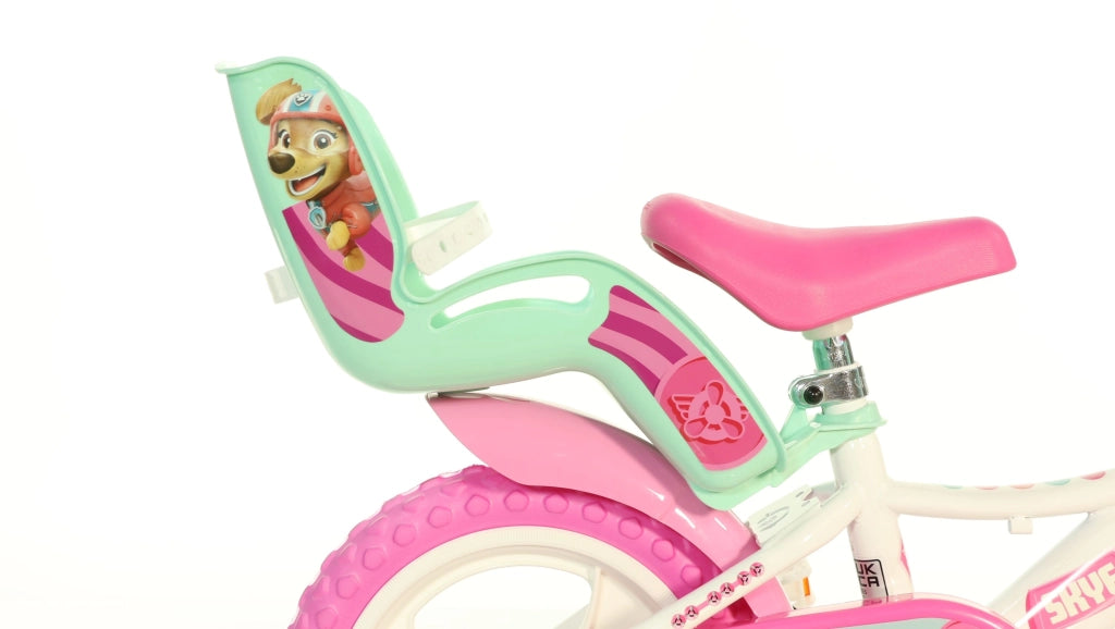 PAW PATROL  12", bicicletta per bambini, adatta a bambini tra i 3 e i 5 anni, per altezza tra 85 e 105 cm, cestino e por