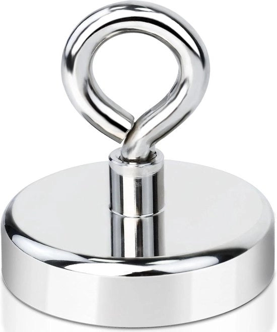 Magnethaken extra forti - 3 pezzi | 48 mm magnethaken neodymium | 80 kg di portata - attacchi magnetici occhi magnetici per cruise grill - barbecue - cucina - frigoriferi - gadget