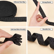 Tappetino Antiscivolo in Silicone - Larghezza 18,5 mm - Lunghezza 9,14 m - Ideale per Intimo/Bikini - Materiale di Alta Qualità - Nastro in Silicone