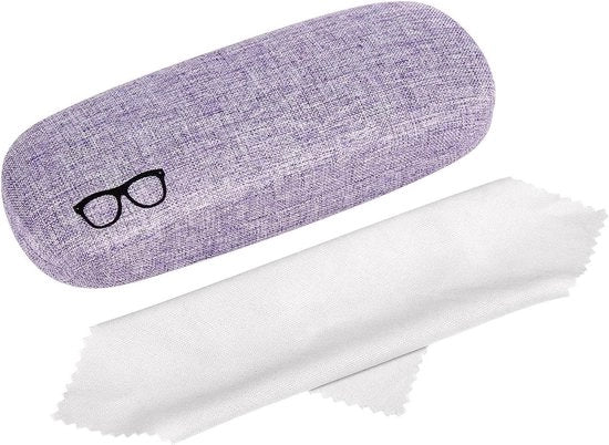 Cassaforte per occhiali - fodero moderno per occhiali con panno di pulizia - 1 pezzo - multifunzionale