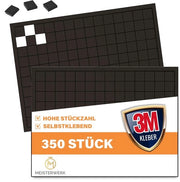 Pannelli magnetici autoadesivi (350 pezzi) - Maggior aderenza grazie all'adesivo di classe 3M di alta qualità - Strisce magnetiche, magneti piani | Adesivo magnetico autoadesivo