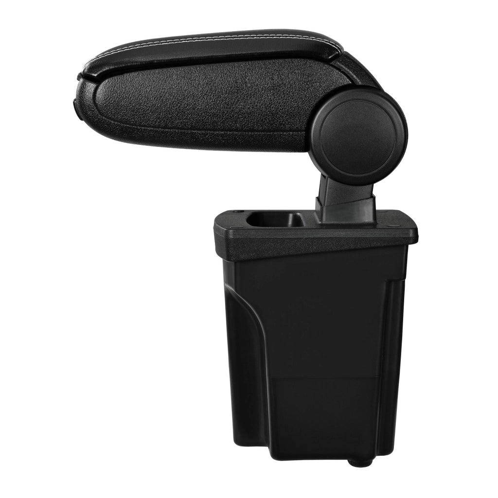 Bracciolo centrale per Hyundai I30 GD con scomparto imbottito in similpelle nera con cuciture bianche 03_0000496