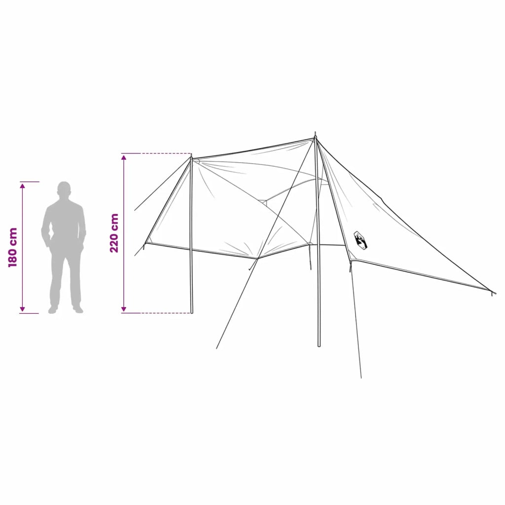 Tenda da auto Verde 308 x 215 x 220 cm Poliestere e Acciaio 42028547