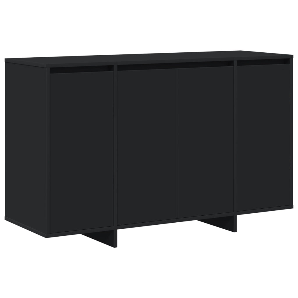 Credenza Nera Nero Legno ingegnerizzato 120 x 41 x 75 cm