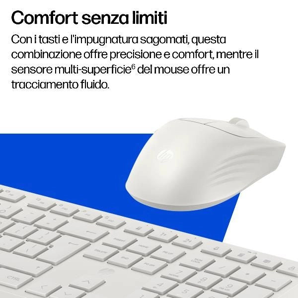 Kit mouse tastiera hp 495c white - BE1M6AA#ABZ