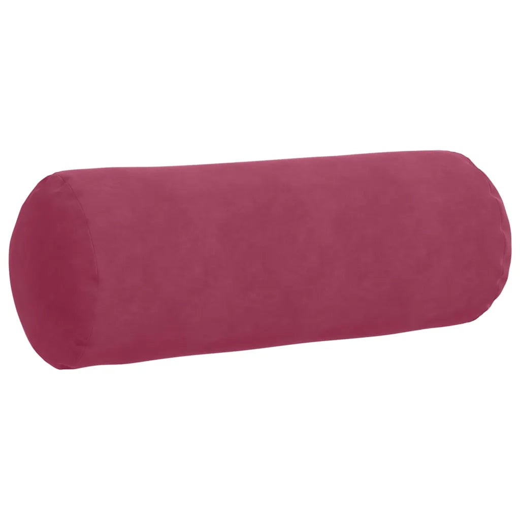 Cuscini a rullo 2 pz | Cuscini per sedie Rosso Vino ? 25 x 70 cm Tessuto in Cords