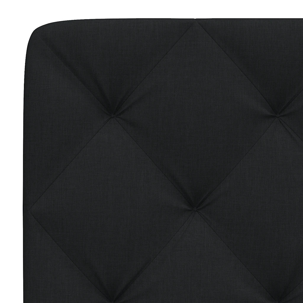 Cuscino Testiera Nero 120 cm in Tessuto CFW2032438