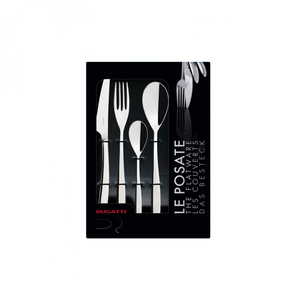 RIVIERA, Posate Set 24 Pz, Scatola con Finestra, Casa Bugatti