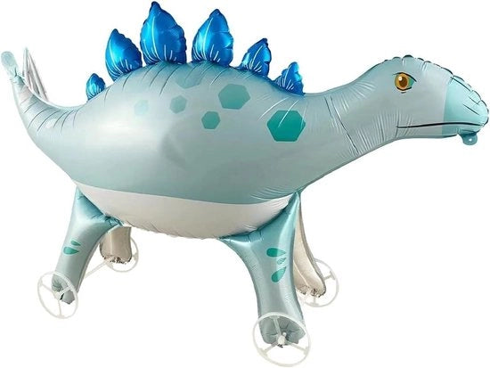 Follia di dinosauro 3D enorme - animali in piedi con ruote - decorazione stegosauro - regalo per compleanno - bambini ragazze ragazzi.
