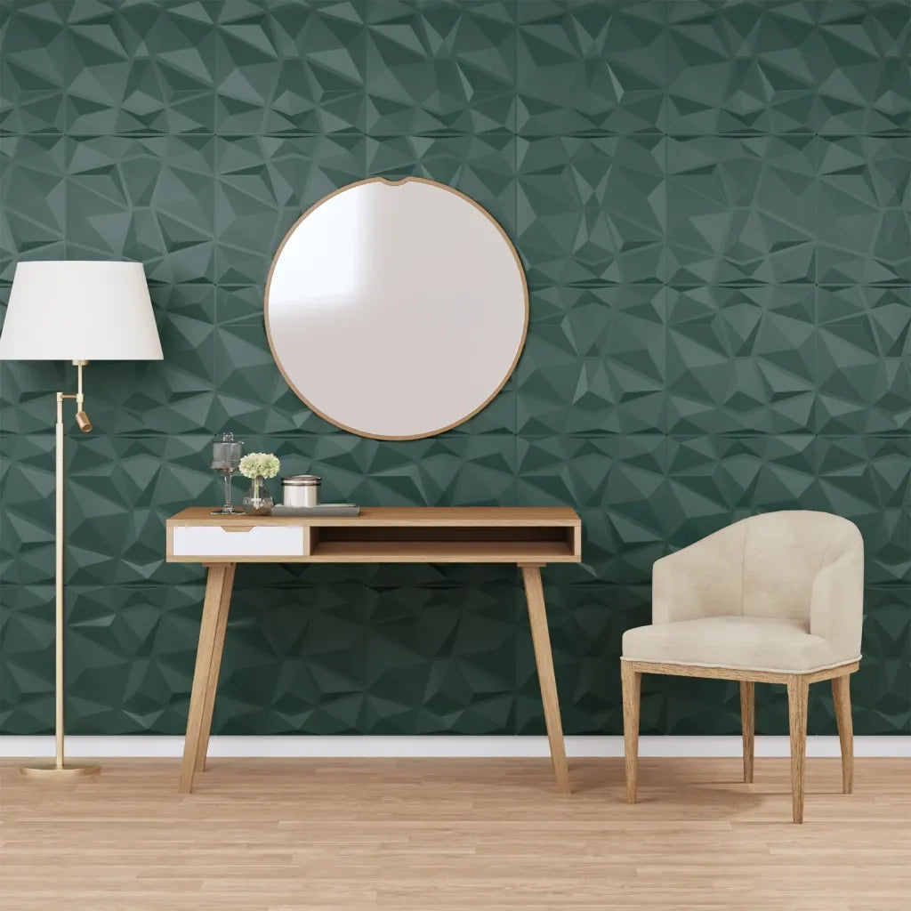 Pannelli Murali 48 pz Verdi 50x50 cm XPS 12 mÂ² Diamantecod mxl 71411