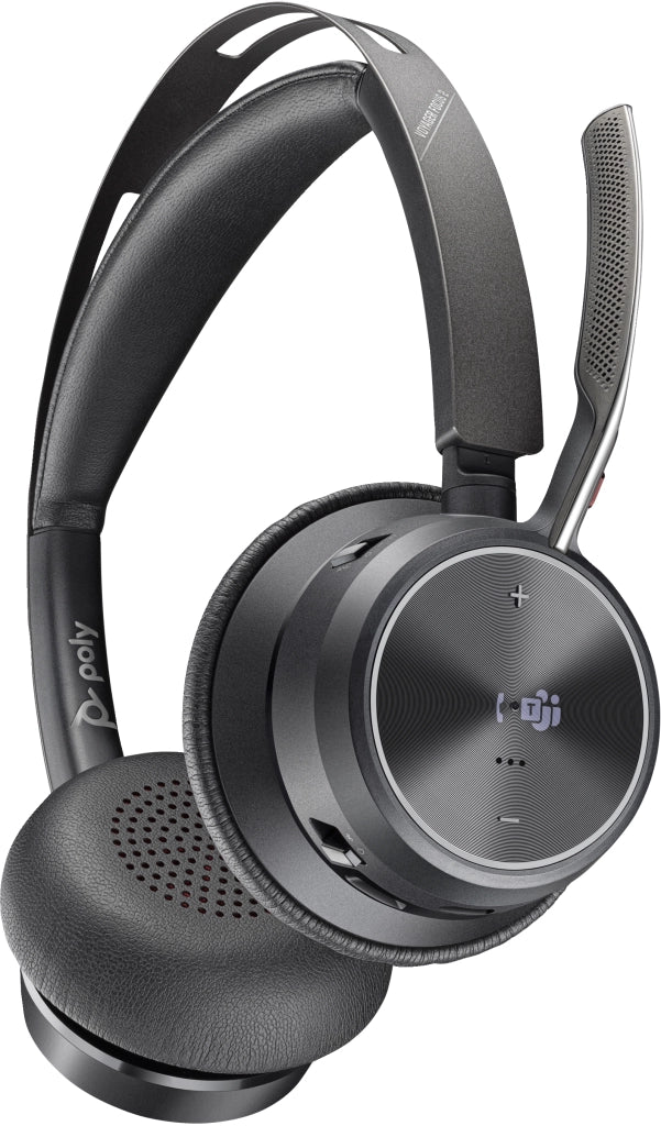 Hp poly voyager focus 2 microsoft teams certified usb-c-c headset +usb-c/a adapter +charging stand - 9T9J6AA#AC3