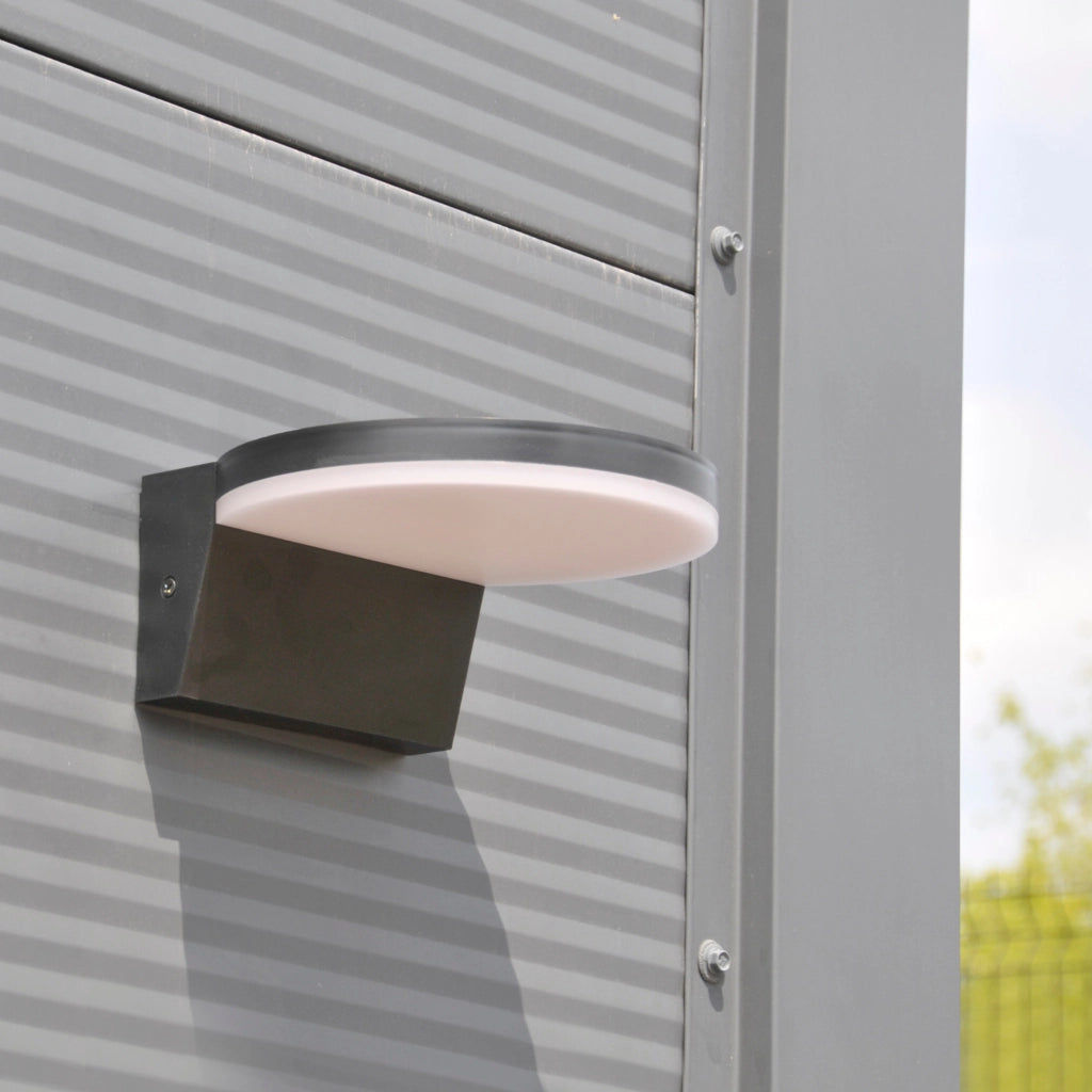 Applique esterna LED 10W 4000K nera IP54 Polux TESA