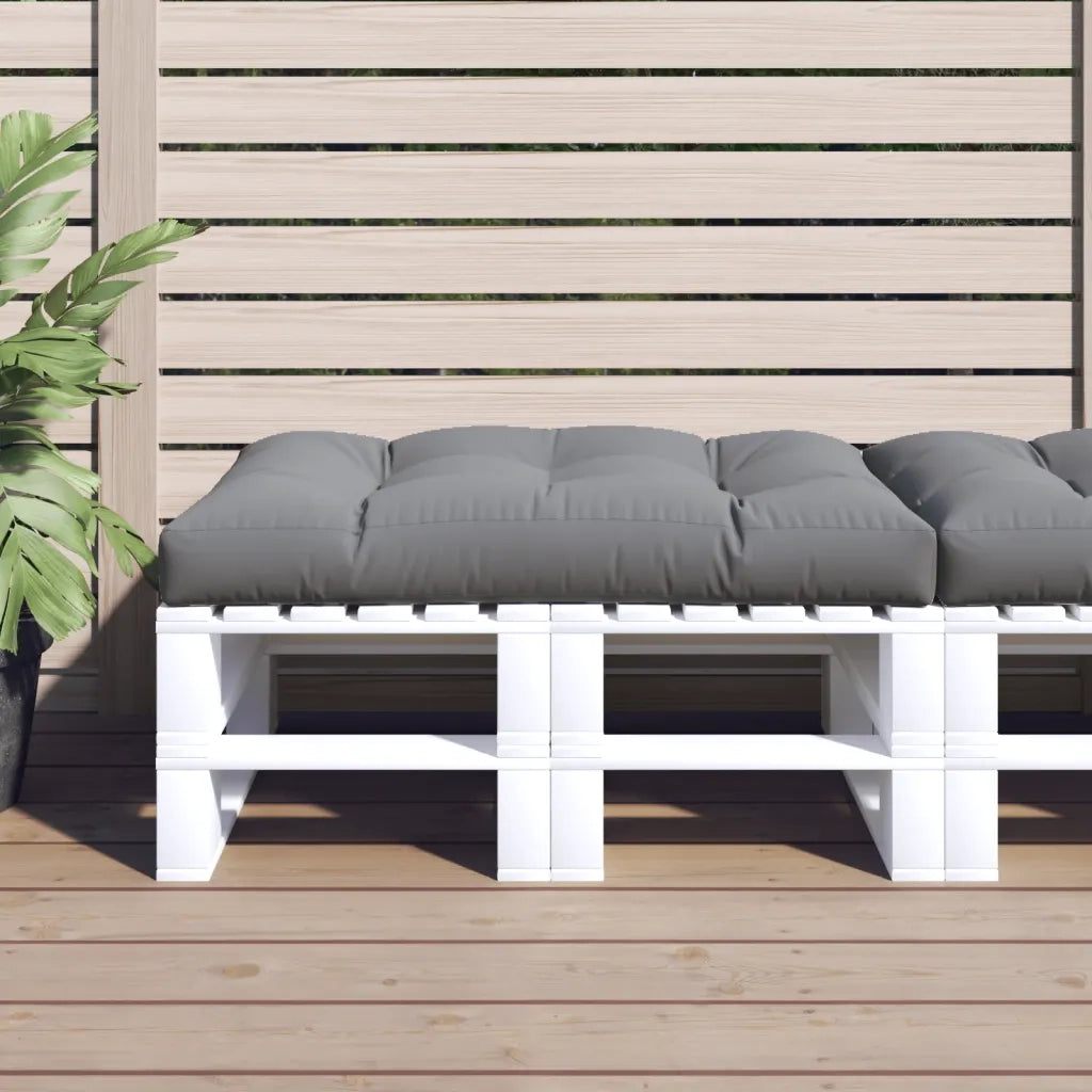 Cuscino per pallet | Cuscini per sedie Grigio 120x80x12 cm in Tessuto