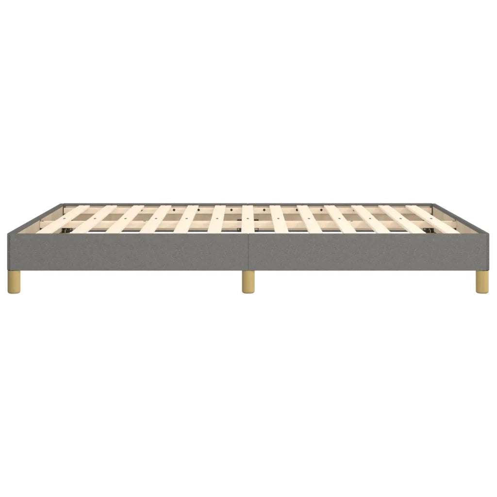 Letto matrimoniale | Letto per adulti | Giroletto senza Materasso Grigio Scuro 140x200 cm Tessuto