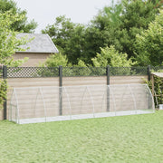 Conigliera Argento 600x105x120 cm in Acciaio Zincato