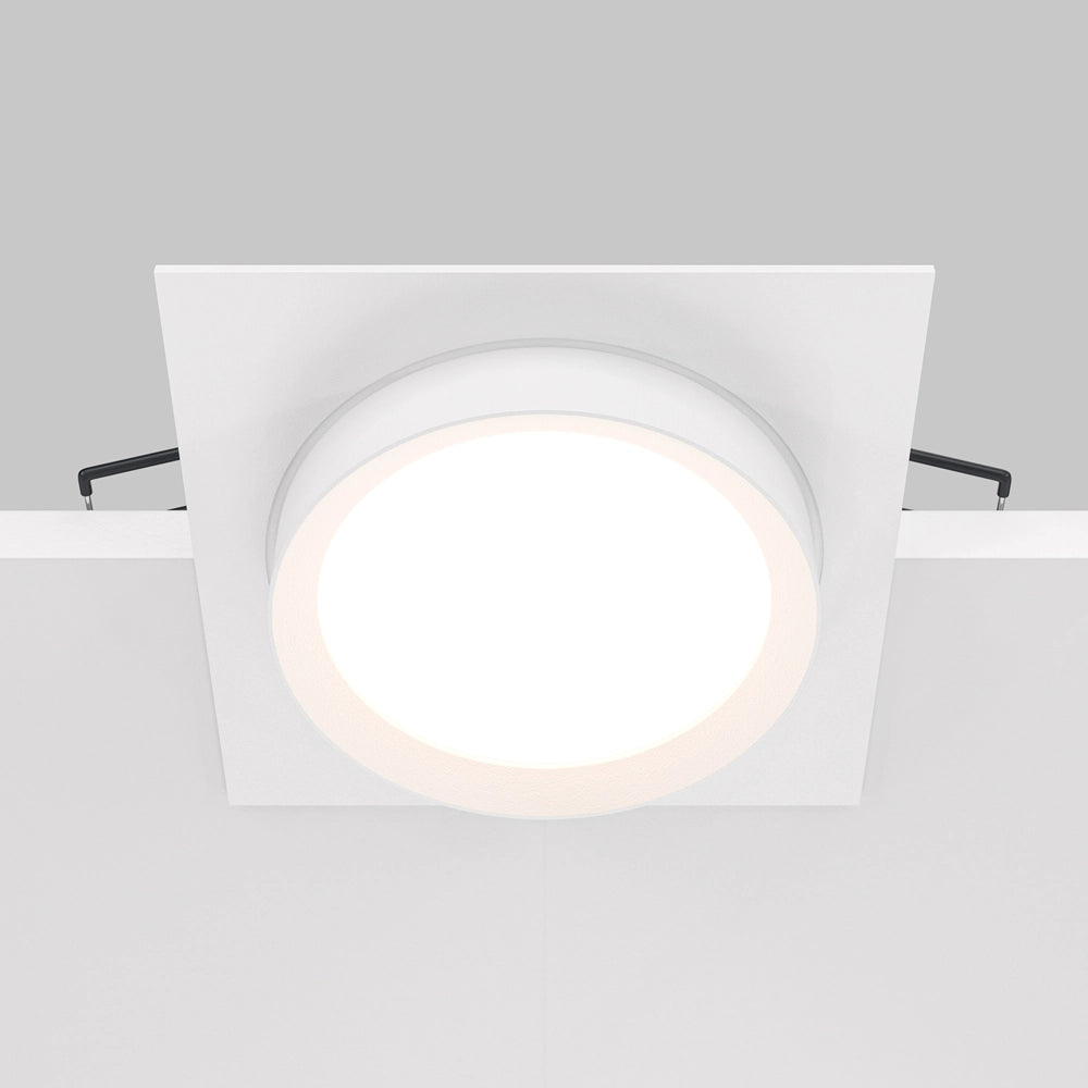 Faretto incasso soffitto Maytoni Hoop quadrato bianco GX53