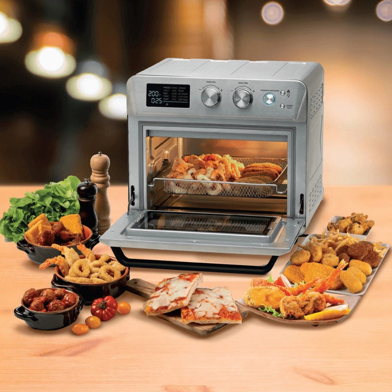 Forno + Friggitrice ad Aria 25L, 1700W, 15 funzioni di cottura, temperatura fino a 230° - Silver