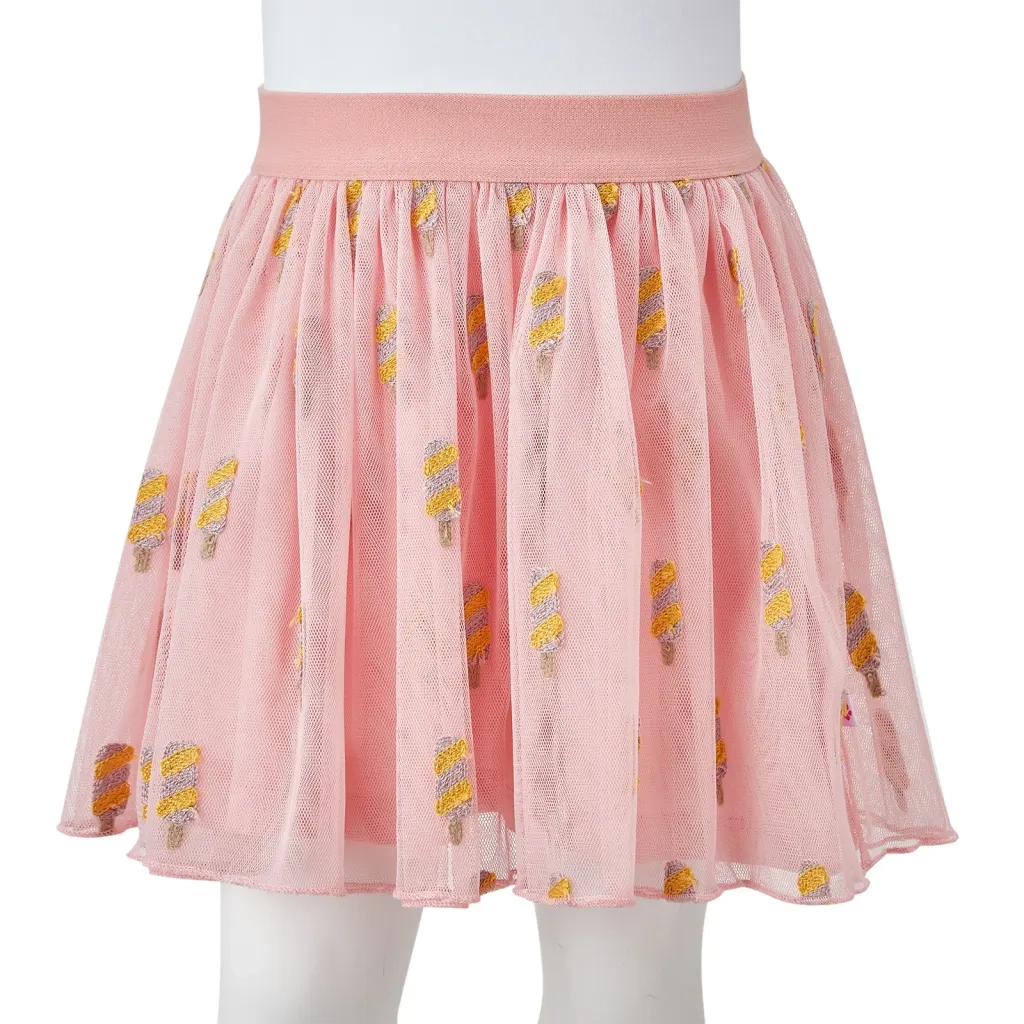 Gonna da Bambina con Tulle Rosa Chiaro 128 CFW8756512