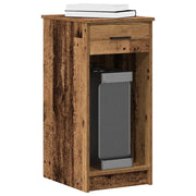 Supporto per Computer a Torre con Cassetto Antico 35x45x77 cm 858747