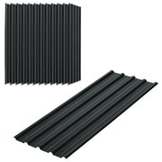 Pannelli in Acciaio Zincato ¨C zephmum ¨C Grigio Antracite 129x45 cm