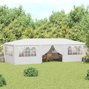 Gazebo Professionale con Pareti 4x9 m Bianco 90 g/m²