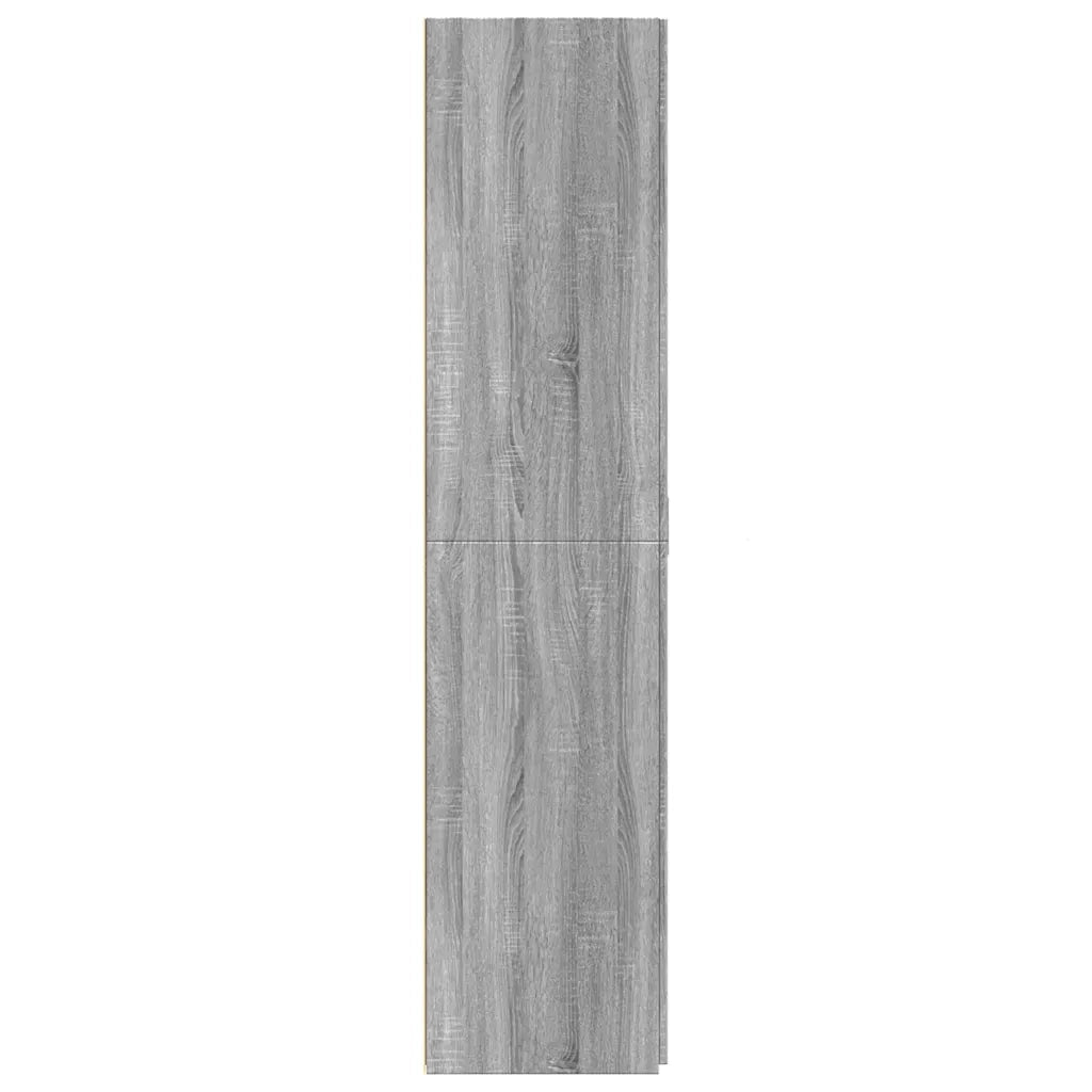 Credenza Grigio Sonoma 70x42,5x185 cm in Legno Ingegnerizzato