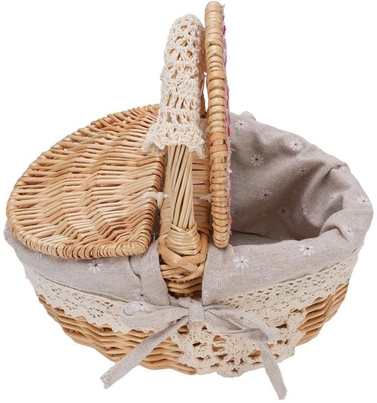 Borsa da Campeggio a Reticolo - Coperchio con Doppia Apertura - Contenitore per Accessori - 25,5x18x25cm - Peso 480g - Borsa di Stoccaggio