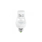 Trade Shop - Portalampada Adattatore Con Sensore Di Movimento Crepuscolare E27 V-tac Vt-8005 -