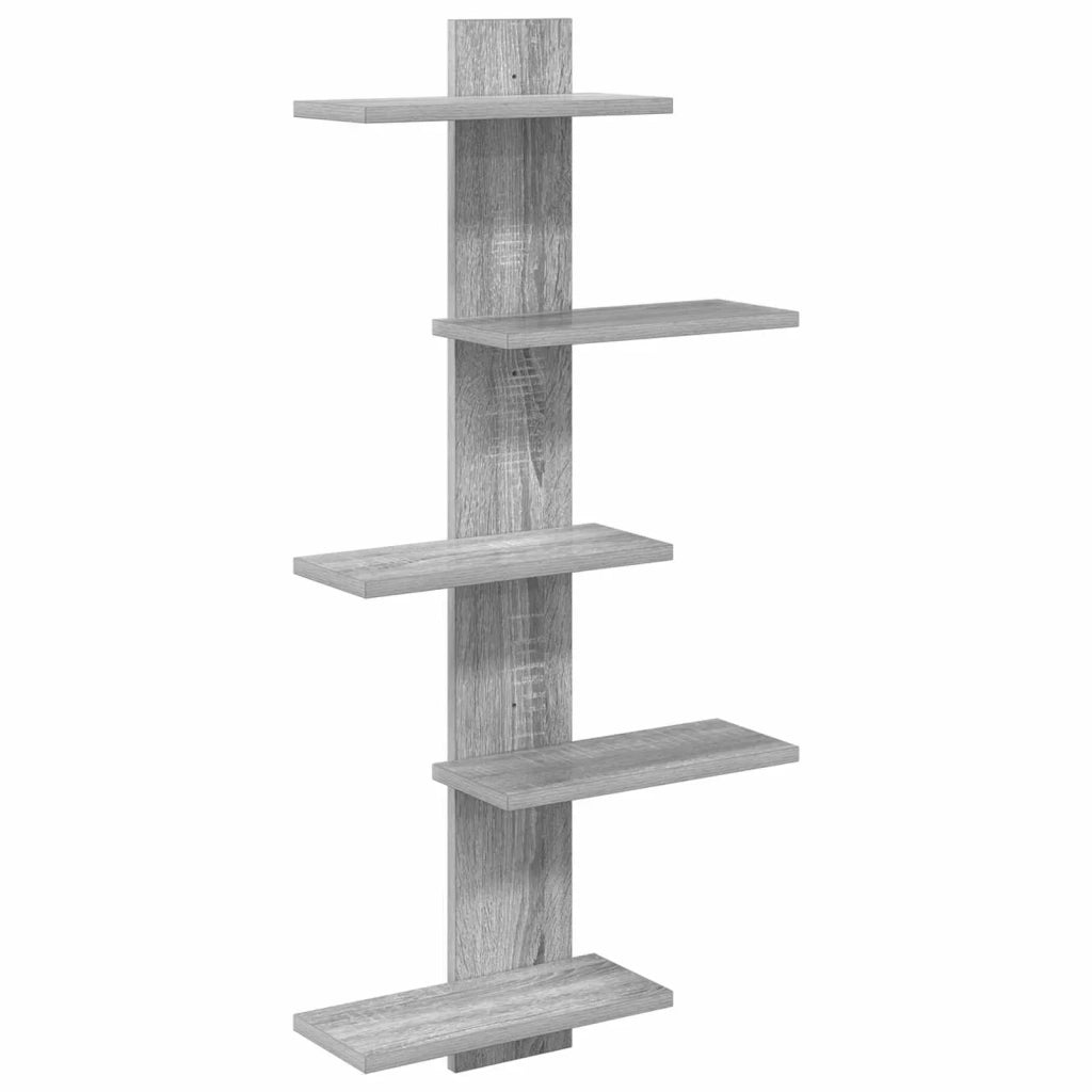 Mensola a muro flottante Sonoma grigio 48,5 x 15 x 101 cm 8012201
