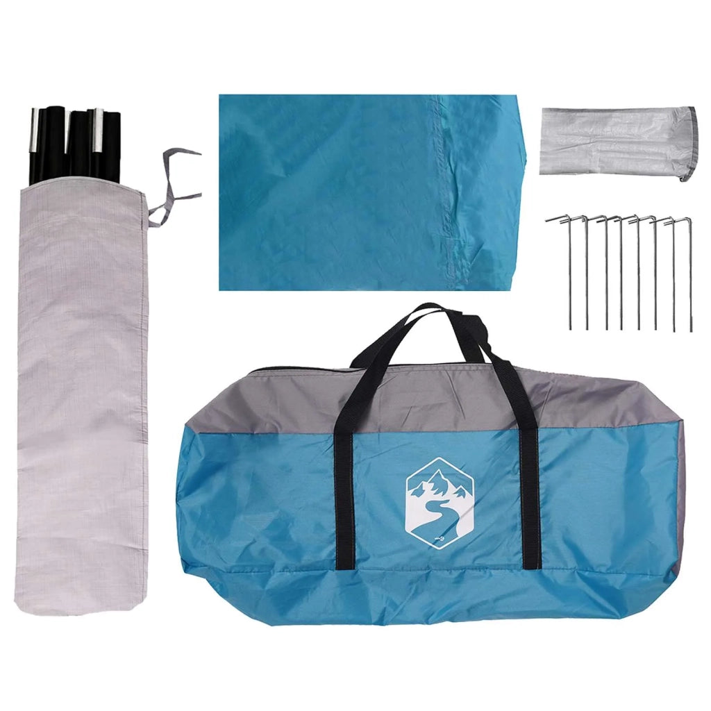 Tenda da veicolo Blu 518 x 580 x 215 cm Poliestere e Acciaio 42028556