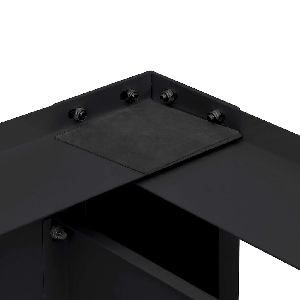 Pedestallo per Lavatrice 2 pcs Nero 127 x 54,5 x 32,5 cm 42022036