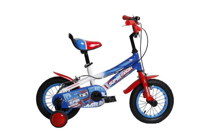 Bicicletta per Bambini 12" Freni Caliper Magik-Bike Super Blu