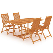 Set di mobili da giardino mobili da esterno 5 pezzi legno massello di teak 02_0016574